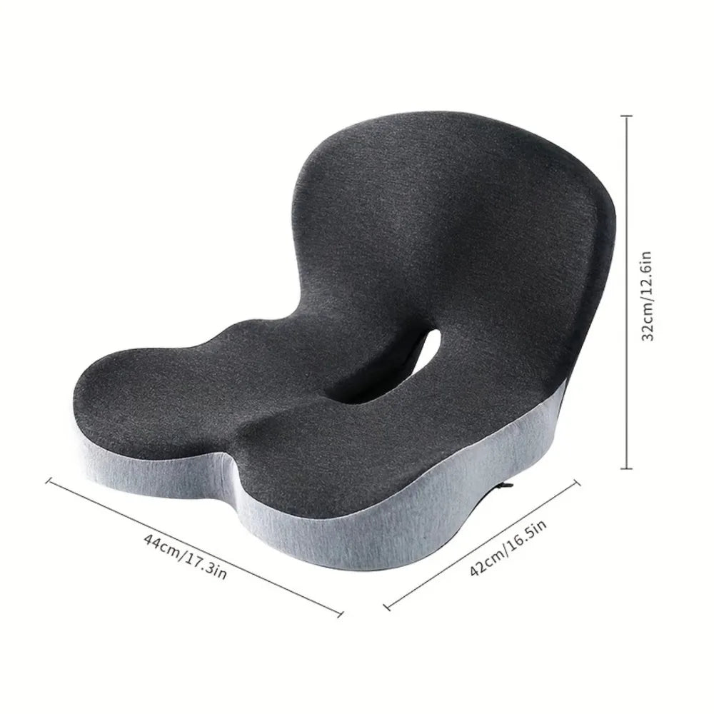 Cuscino Lombare in Schiuma Memory Ergonomico per Sedia Ufficio e Auto, Supporto per Schiena, Comfort Ottimale-VISOTKI