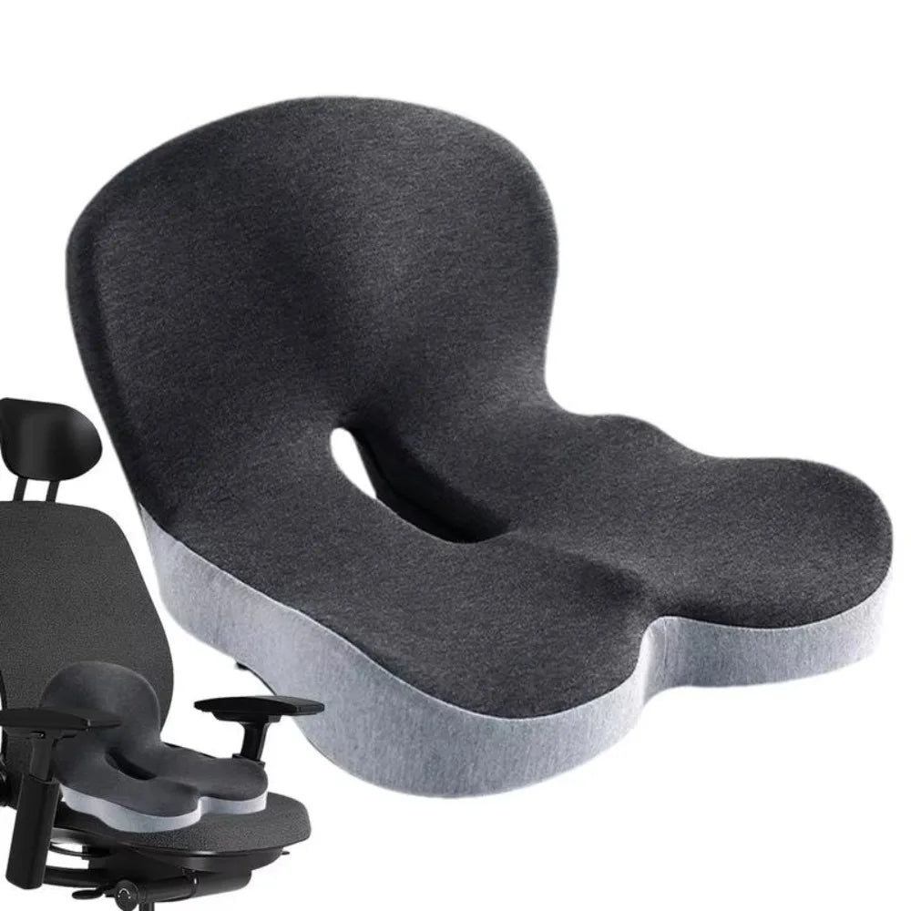 Cuscino Lombare in Schiuma Memory Ergonomico per Sedia Ufficio e Auto, Supporto per Schiena, Comfort Ottimale-VISOTKI