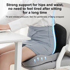 Cuscino Lombare in Schiuma Memory Ergonomico per Sedile Auto e Ufficio, Supporto per Schiena, Design Comfortabile-VISOTKI