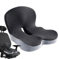 Cuscino Lombare in Schiuma Memory Ergonomico per Sedile Auto e Ufficio, Supporto per Schiena, Design Comfortabile-VISOTKI