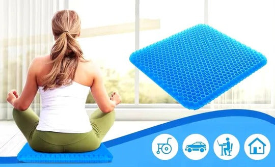 Cuscino Ortodontico in Gel per Sollievo dalla Pressione - Supporto per Coccige e Schiena - Sedia Ufficio, Auto, Sedia a Rotelle-VISOTKI