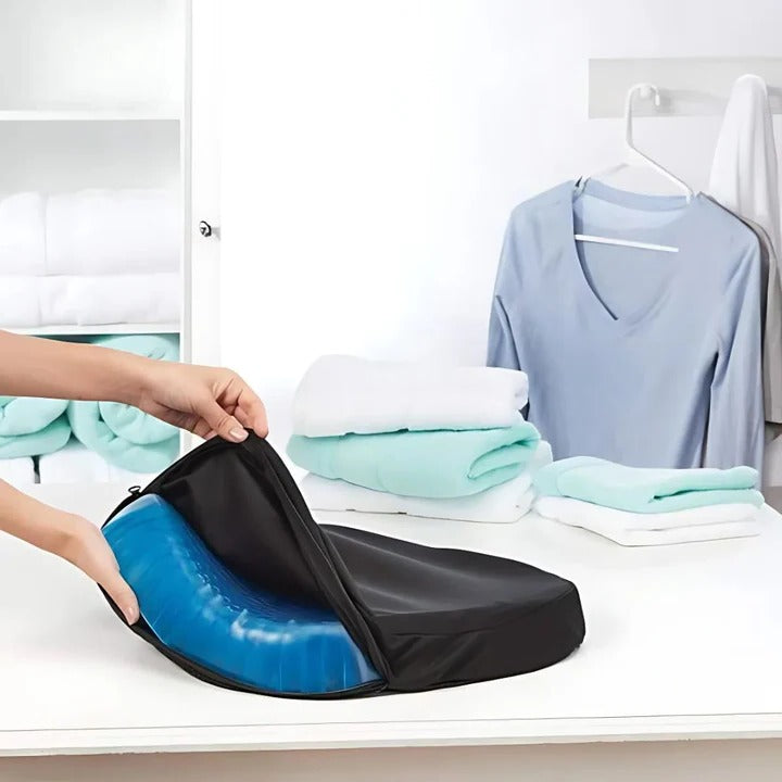 Cuscino Ortodontico in Gel per Sollievo dalla Pressione - Supporto per Coccige e Schiena - Sedia Ufficio, Auto, Sedia a Rotelle-VISOTKI