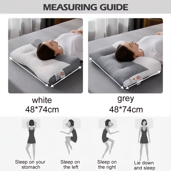Cuscino Ortodontico per il Collo in Memory Foam per Dormire - Supporto Ergonomico per Sonno Confortevole-VISOTKI