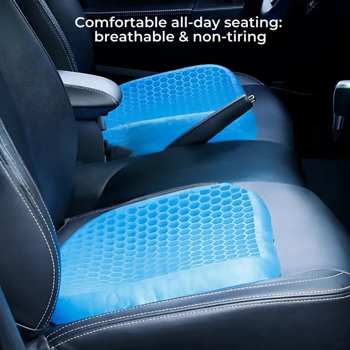 Cuscino Ortopedico in Gel per Sollievo dalla Pressione - Supporto per Coccige e Schiena - Sedia Ufficio, Auto, Carrozzina-VISOTKI