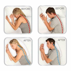 Cuscino Ortopedico per Dormire di Lato con Foro per Orecchio in Memory Foam, Design Ergonomico per Comfort Notturno-VISOTKI