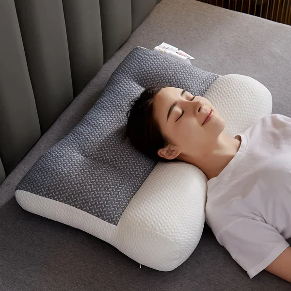 Cuscino Ortopedico per il Collo in Memory Foam per Dormire - Supporto Ergonomico per Sonno Confortevole e Riposante-VISOTKI
