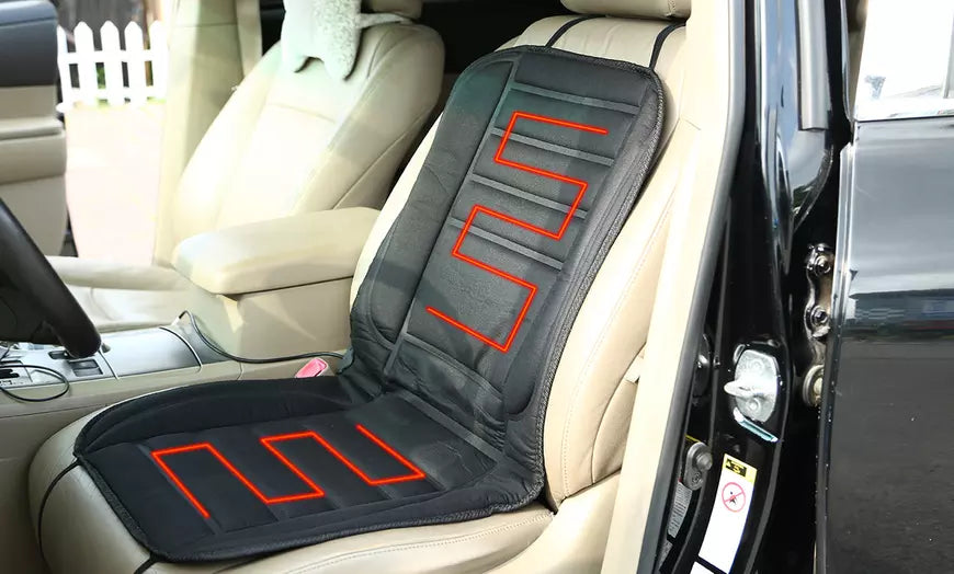 Cuscino Riscaldato per Sedile Auto in Inverno con Copertura Completa e Tessuto Morbido per Comfort e Calore-VISOTKI