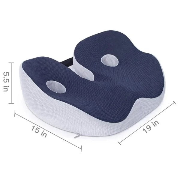 Cuscino Seduta Regolabile in Schiuma Memory per Comfort Ischiatico - Accessorio per Ufficio e Casa-VISOTKI