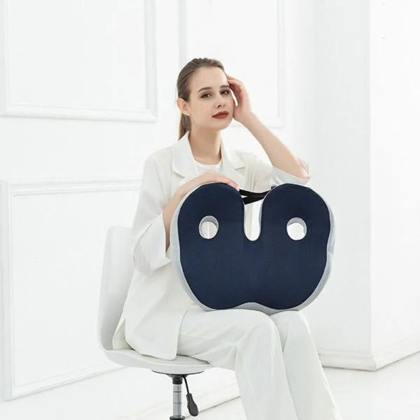 Cuscino Seduta Regolabile in Schiuma Memory per Comfort Ischiatico - Accessorio per Ufficio e Casa-VISOTKI