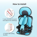 Cuscino di Protezione Auto Bambini in Schiuma Memory, Design Ergonomico per Comfort e Sicurezza in Viaggio-VISOTKI