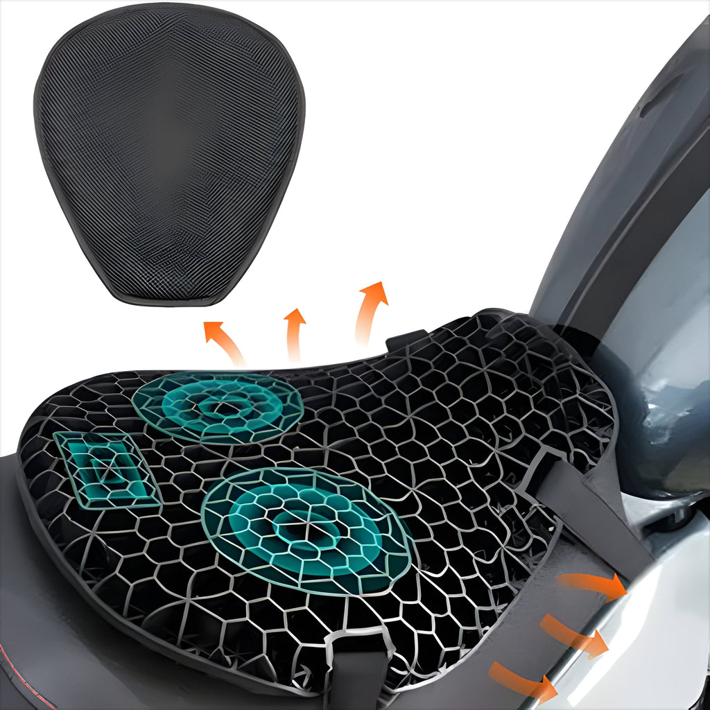 Cuscino in Gel per Sella Moto Comfortabile per Lunghi Viaggi - Accessorio per Moto Ergonomico e Pratico-VISOTKI