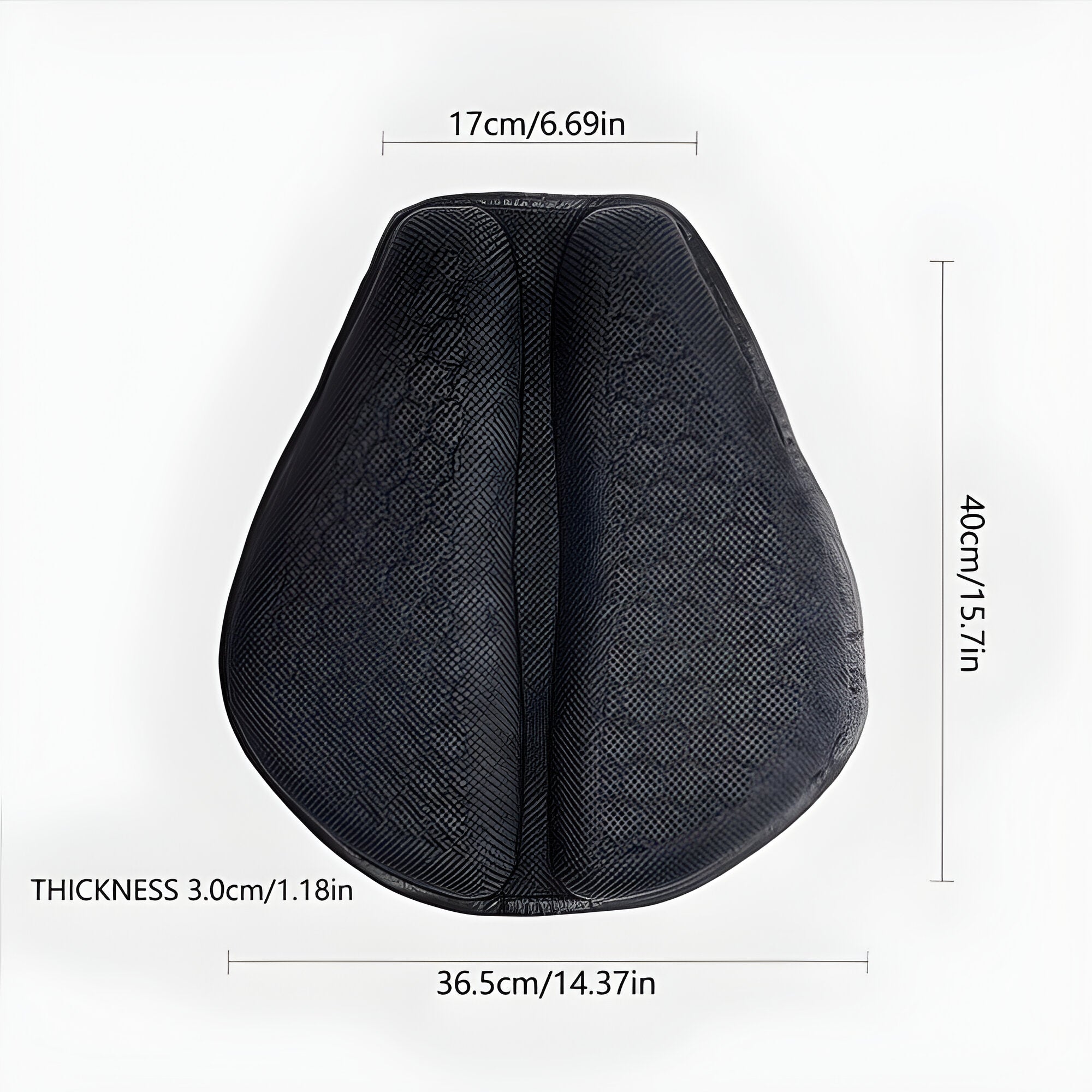 Cuscino in Gel per Sella Moto Comfortabile per Lunghi Viaggi - Accessorio per Moto Ergonomico e Pratico-VISOTKI