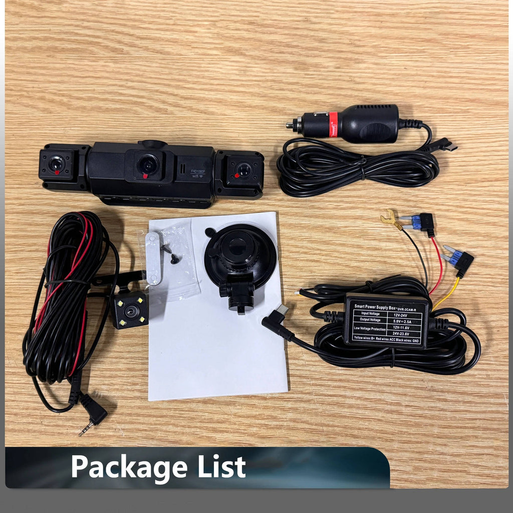 Dash Cam Wireless Anteriore e Posteriore con Visione Notturna e Registrazione HD per Auto-VISOTKI