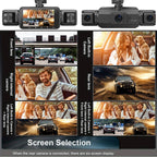 Dash Cam Wireless Anteriore e Posteriore con Visione Notturna e Registrazione HD per Auto-VISOTKI