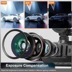 Dash Cam Wireless Anteriore e Posteriore con Visione Notturna e Registrazione HD per Auto-VISOTKI