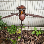 Decorazione da Giardino in Legno Artigianale - Uccelli per Patio e Spazi Esterni-VISOTKI