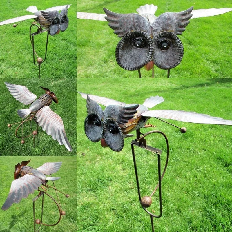 Decorazione da Giardino in Legno Artigianale - Uccelli per Patio e Spazi Esterni-VISOTKI