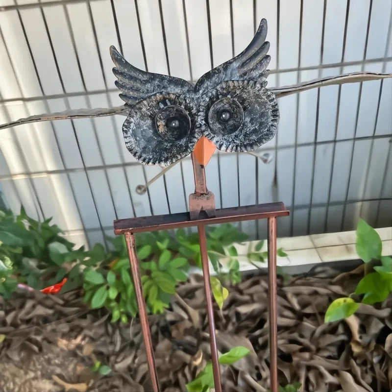Decorazione per Giardino - Arte per Uccelli in Metallo - Stile Rustico - Decorazione da Patio per Esterni-VISOTKI