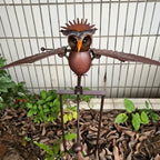 Decorazione per Giardino - Arte per Uccelli in Metallo - Stile Rustico - Decorazione da Patio per Esterni-VISOTKI