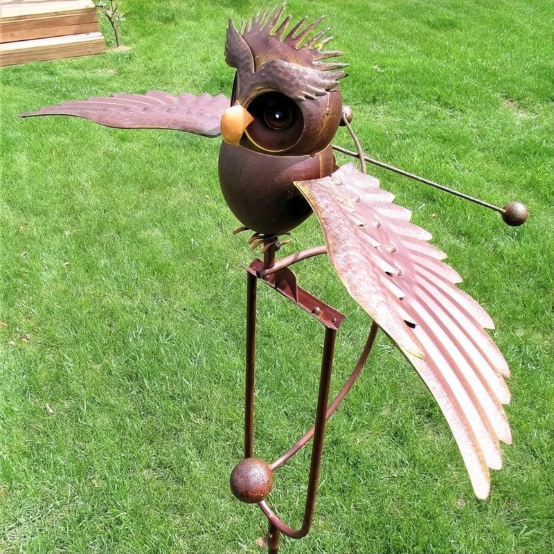 Decorazione per Giardino - Arte per Uccelli in Metallo - Stile Rustico - Decorazione da Patio per Esterni-VISOTKI