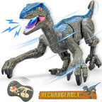 Dinosauro Radiocomandato in Plastica - Giocattolo Interattivo per Bambini - Gioco Educativo e Divertente-VISOTKI