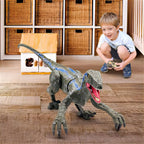 Dinosauro Radiocomandato in Plastica - Giocattolo Interattivo per Bambini - Gioco Educativo e Divertente-VISOTKI