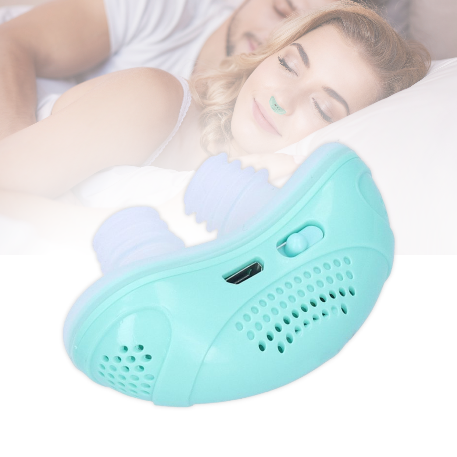 Dispositivo Anti Ronzio per Naso Portatile, Aiuto al Sonno per Viaggi, Design Compatto e Leggero, Ideale per Trasporti e Vacanze-VISOTKI
