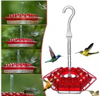 Distributore di Nettare per Colibrì da Appendere all'Esterno in Plastica Resistente, Design Elegante per Giardino e Terrazzo-VISOTKI