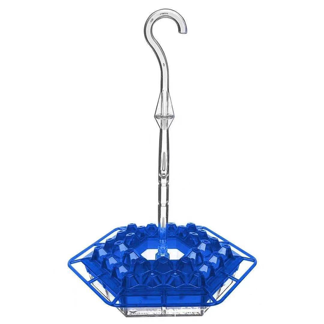 Distributore di Nettare per Colibrì da Appendere all'Esterno in Plastica Resistente, Design Elegante per Giardino e Terrazzo-VISOTKI