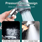 Doccia Alta Pressione in Ottone Cromato con Getto Regolabile per Bagno Moderno-VISOTKI