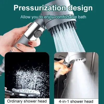 Doccia Alta Pressione in Ottone Cromato con Getto Regolabile per Bagno Moderno-VISOTKI