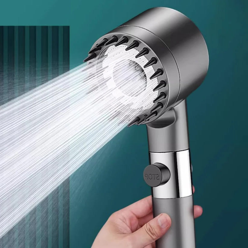 Doccia Alta Pressione in Ottone Cromato con Getto Regolabile per Bagno Moderno-VISOTKI