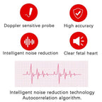 Doppler Fetal per Monitoraggio Battito Cardiaco in Gravidanza - Dispositivo Portatile per Uso Domestico-VISOTKI