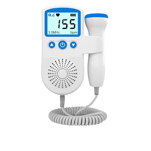 Doppler Fetal per Monitoraggio Battito Cardiaco in Gravidanza - Dispositivo Portatile per Uso Domestico-VISOTKI