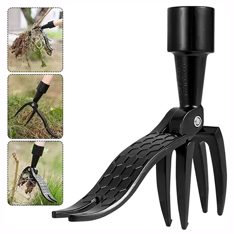 Estirpatore per Erbacce in Acciaio Inossidabile con Manico Regolabile e Rimovibile per Giardinaggio e Cura del Giardino-VISOTKI