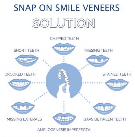 Faccette Dentali Veneer Smile - Superiori e Inferiori, Design Naturale per Sorrisi Perfetti-VISOTKI