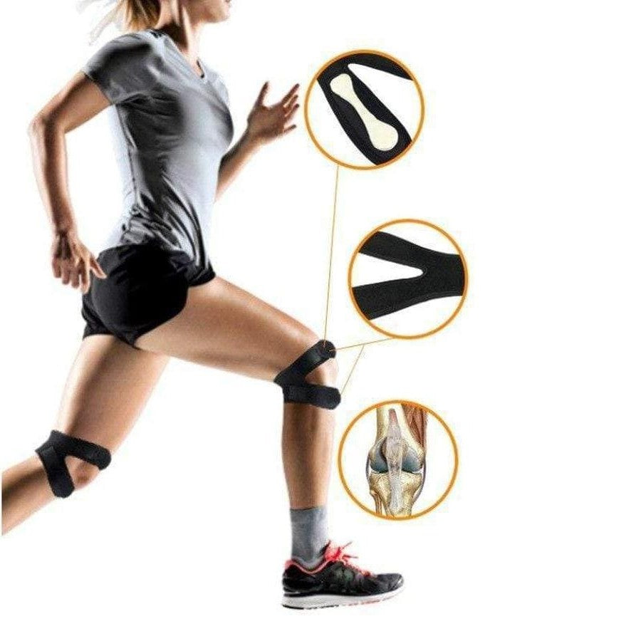 Fascia per Tendine Patellare in Neoprene, Supporto per Ginocchio, Stabilizzatore per Menisco Strappato, Taglia Unica-VISOTKI
