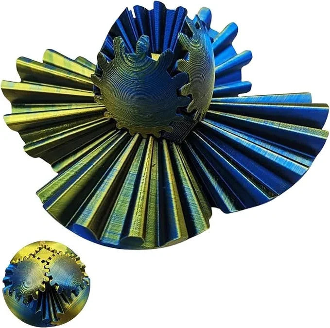 Fidget Steampunk in Metallo con Ingranaggi - Gioco Antistress per Ufficio e Tempo Libero - Palla di Ingranaggi-VISOTKI