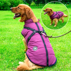 Giacca Impermeabile per Cani in Sherpa-Fleece - Foderata e con Imbracatura Integrata - Giacca Invernale per Cani-VISOTKI