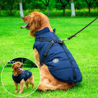 Giacca Invernale Impermeabile per Cani in Sherpa-Fleece con Imbracatura Integrata - Abbigliamento per Animali Domestici-VISOTKI