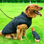 Giacca Invernale Impermeabile per Cani in Sherpa-Fleece con Imbracatura Integrata - Abbigliamento per Animali Domestici-VISOTKI