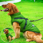 Giacca Invernale Impermeabile per Cani in Sherpa-Fleece con Imbracatura Integrata - Abbigliamento per Animali Domestici-VISOTKI