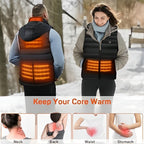 Gilet Riscaldato Unisex in Tessuto Traspirante - Ideale per Attività all'Aperto e Tempo Libero-VISOTKI