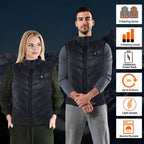 Gilet Riscaldato Unisex in Tessuto Traspirante - Ideale per Attività all'Aperto e Tempo Libero-VISOTKI