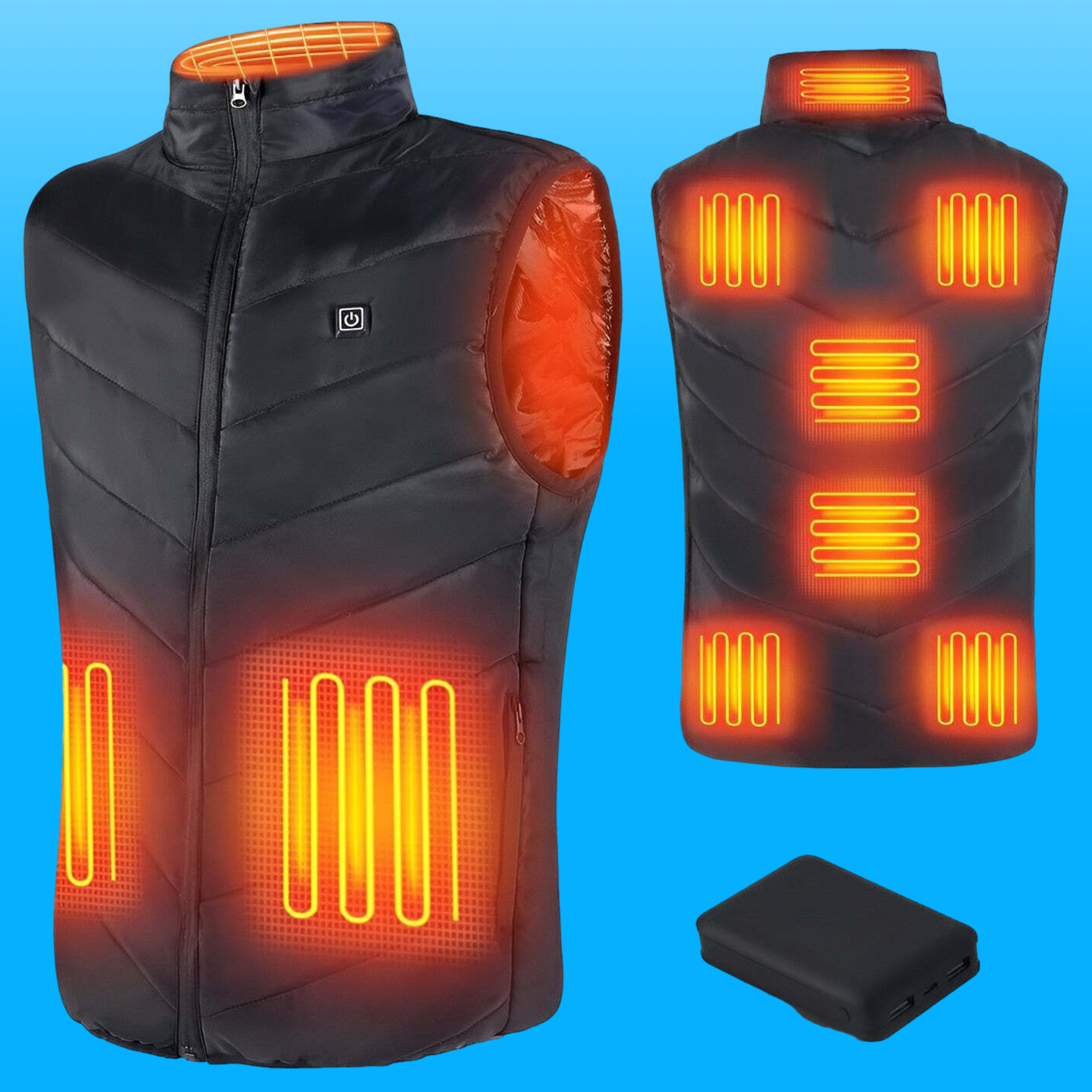 Gilet Riscaldato Unisex in Tessuto Traspirante - Ideale per Attività all'Aperto e Tempo Libero-VISOTKI