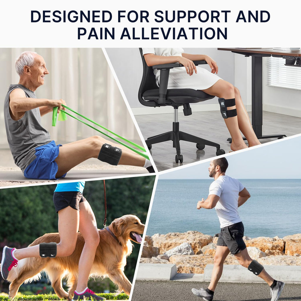 Ginocchiera per Nervo Sciatico in Neoprene Regolabile per Supporto e Comfort durante Attività Sportive-VISOTKI