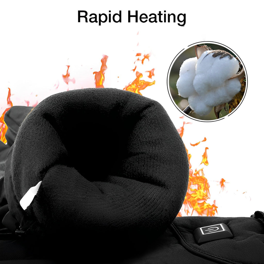 Guanti Riscaldati in Tessuto Impermeabile per Attività all'Aperto - Calore Regolabile e Comfort Elevato-VISOTKI