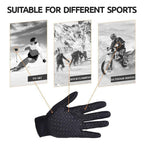 Guanti Termici Unisex con Touch Screen - Guanti Invernali in Tessuto Impermeabile per Attività all'Aperto-VISOTKI