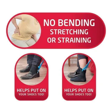 Kit per indossare e togliere calze a compressione - Strumenti pratici per uso quotidiano - Facile da usare e compatto-VISOTKI