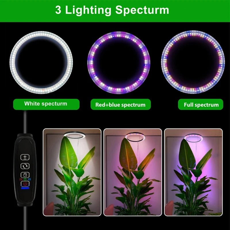 Lampada LED per Crescita Piante da Interno - Design Moderno - Illuminazione per Giardinaggio Domestico - Regolabile e Efficiente-VISOTKI